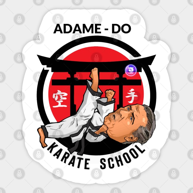 Karate School Alfredo Adame Sticker by akyanyme
